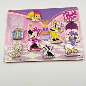 Melissa & Doug Disney Minnie Mouse Pink Wooden Peg Puzzle